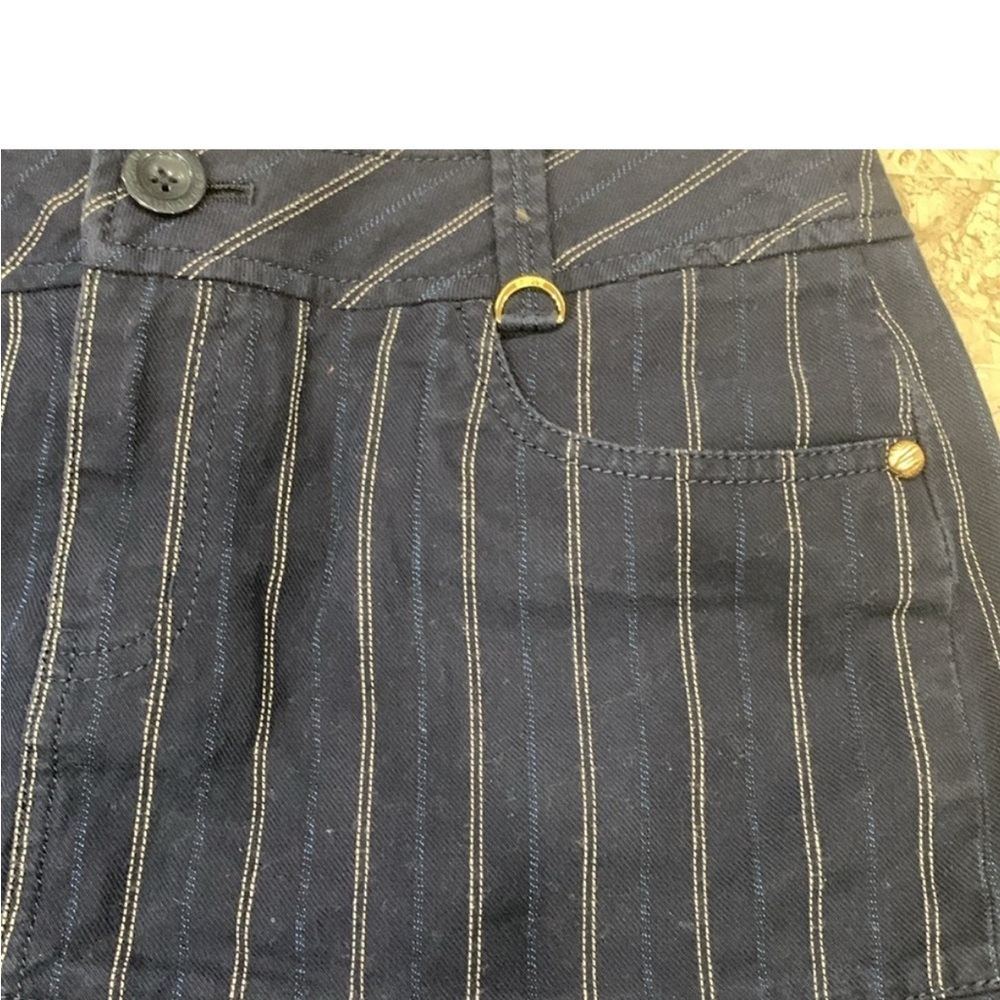 « pockets Navy Skirt (ELand) All lined + pockets like jeans-Size Medium - Picture 5 of 5